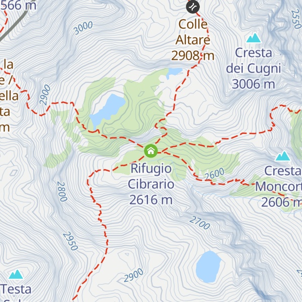Map of Rifugio Cibrario