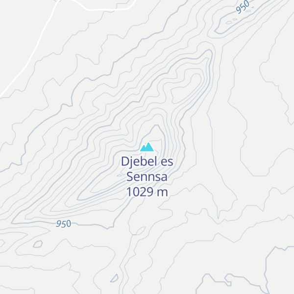 Map of Djebel es Sennsa