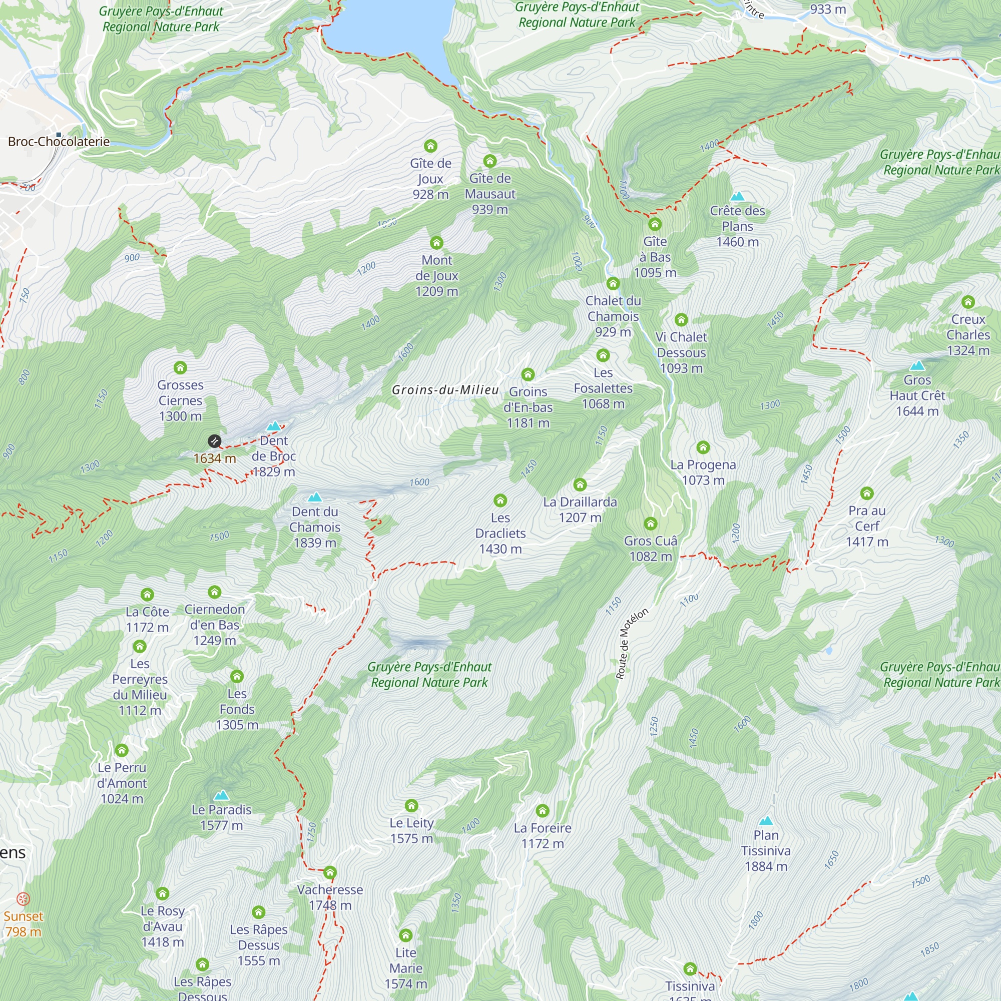 Les Dracliets map