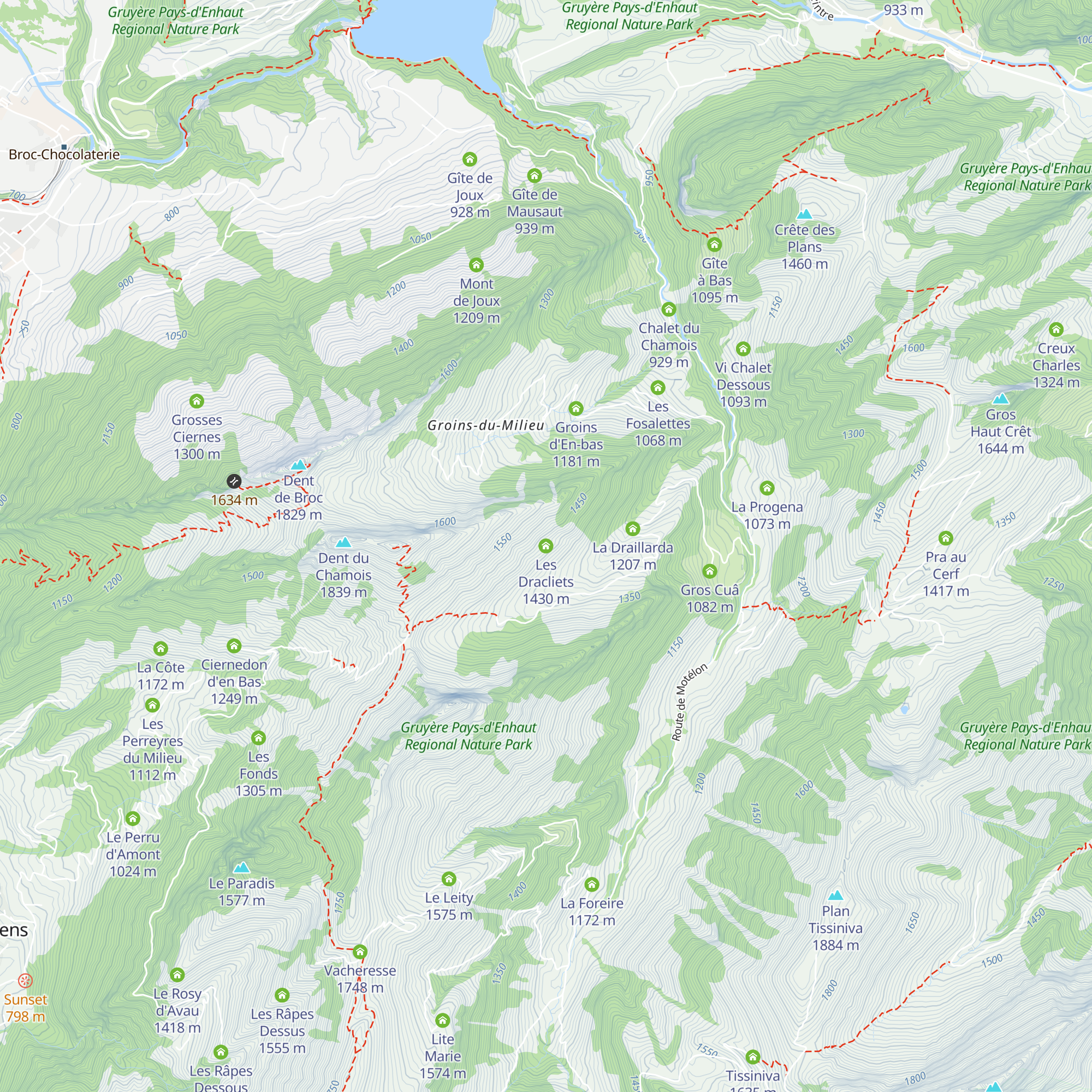 Les Dracliets map