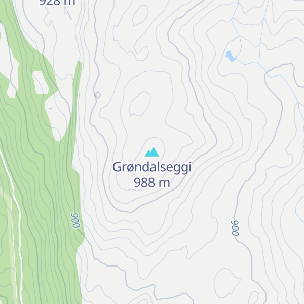 Map of Grøndalseggi