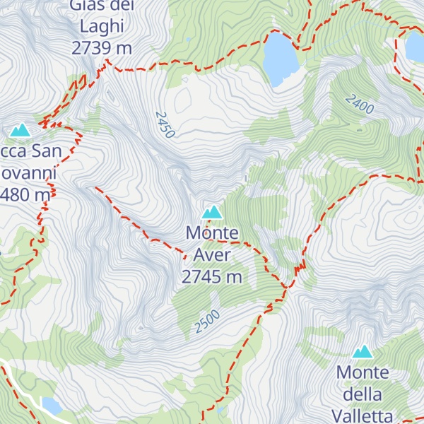 Map of Monte Aver