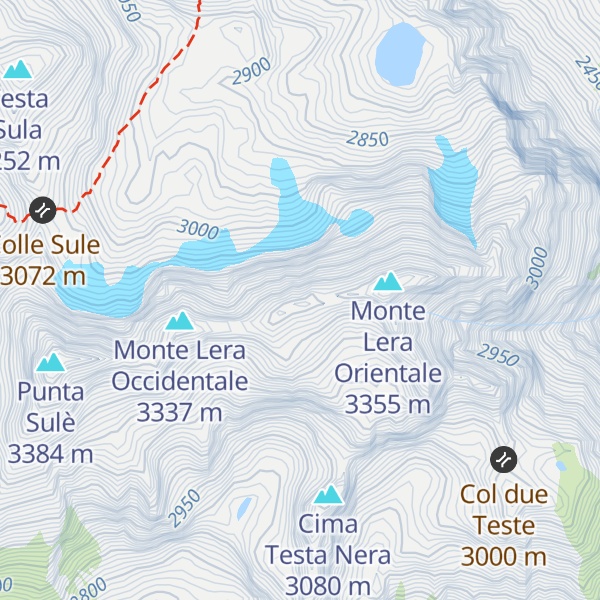 Map of Monte Lera Centrale