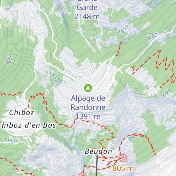 Map of Alpage de Randonne