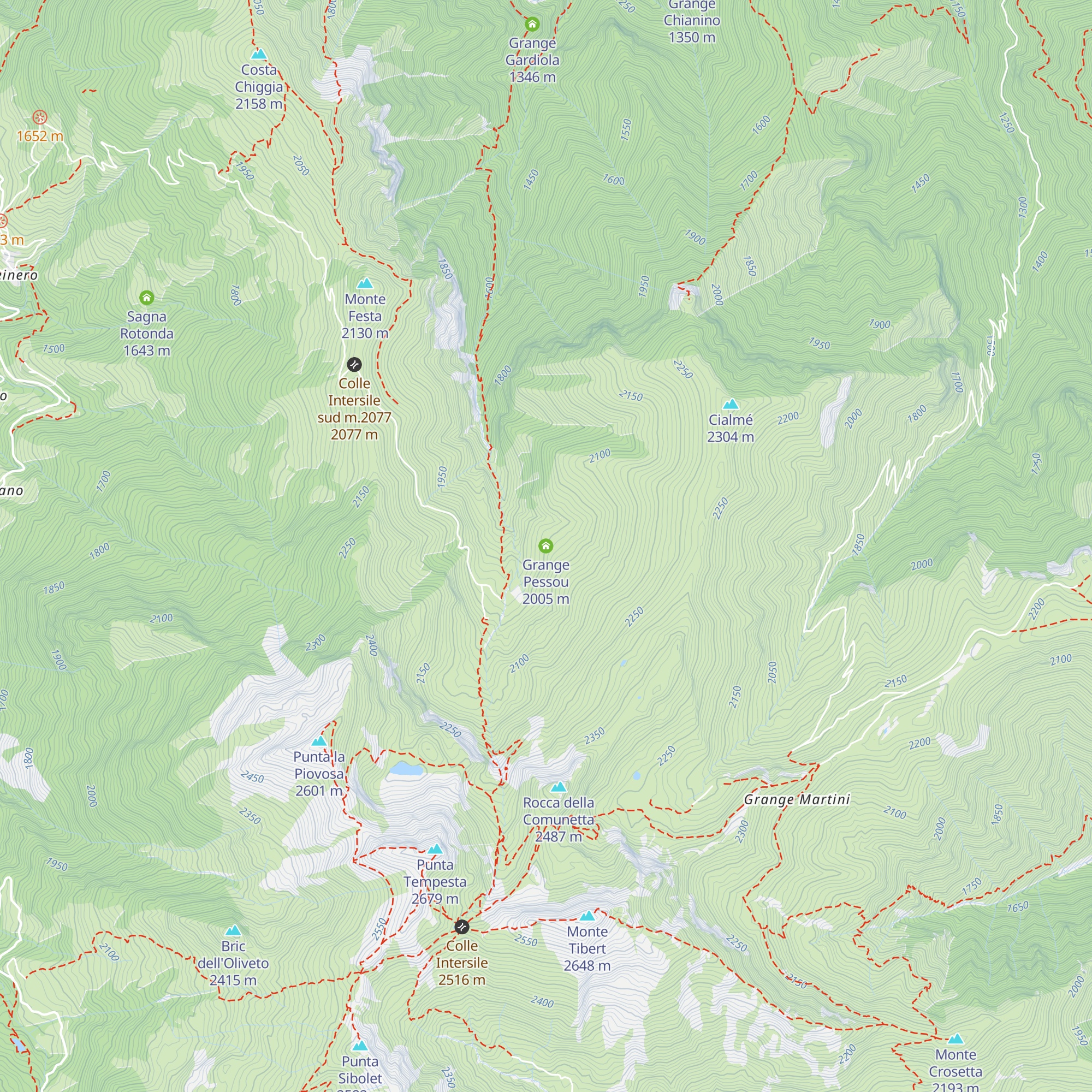 Grange Pessou map