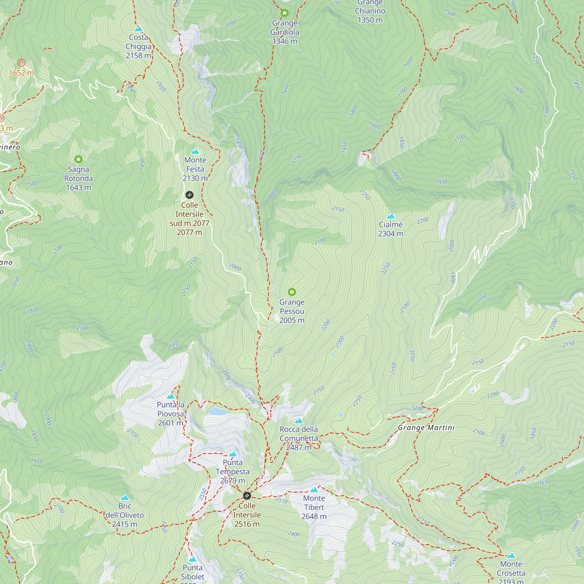 Grange Pessou map