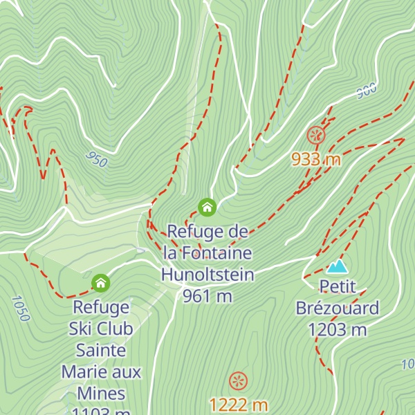 Map of Refuge de la Fontaine Hunoltstein