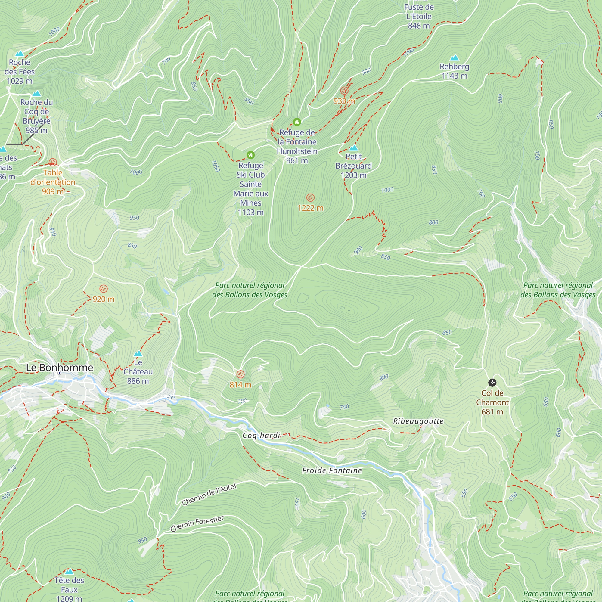 Chalet St-Hubert map