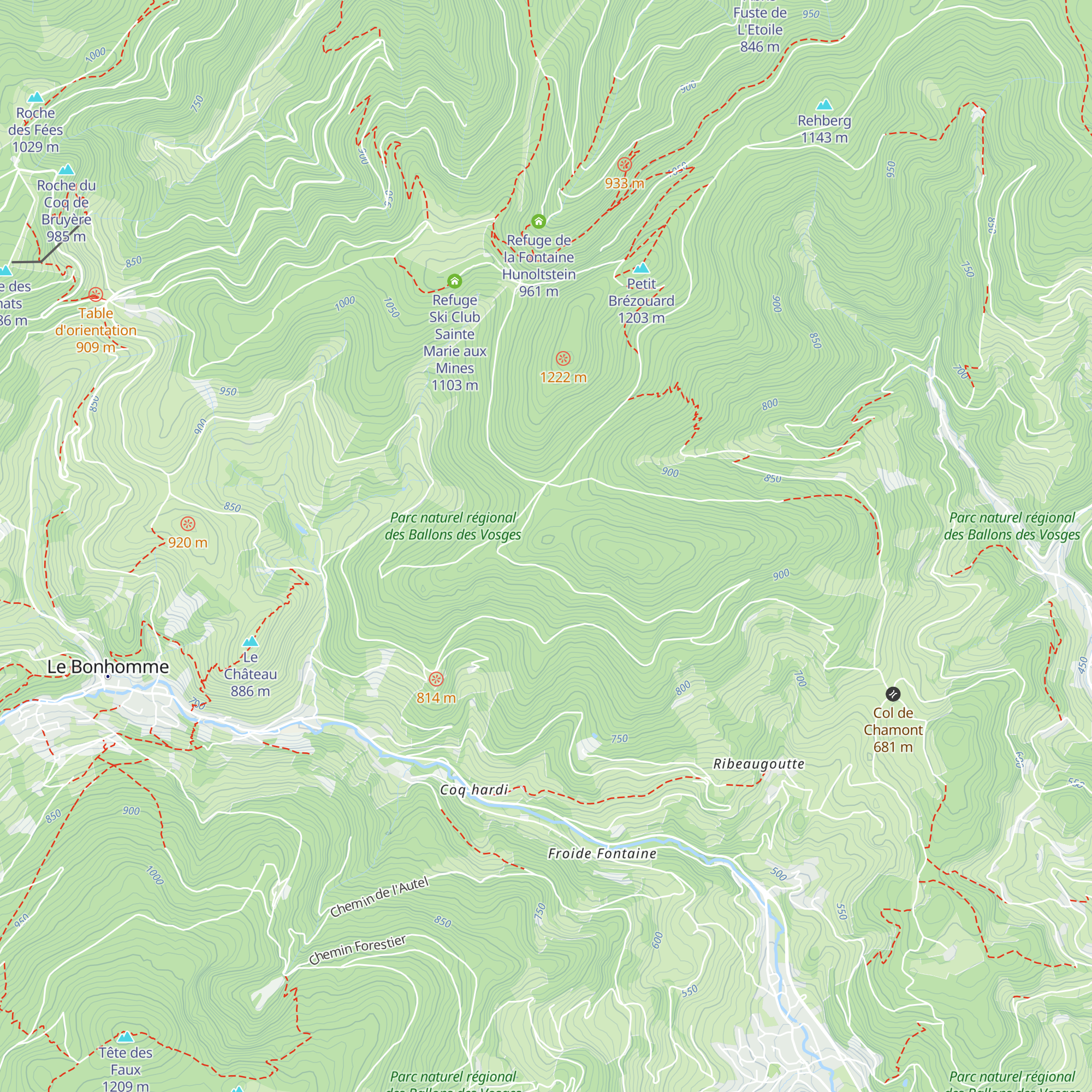 Chalet St-Hubert map