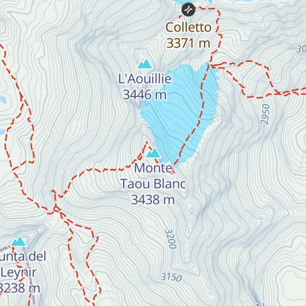 Map of Monte Taou Blanc