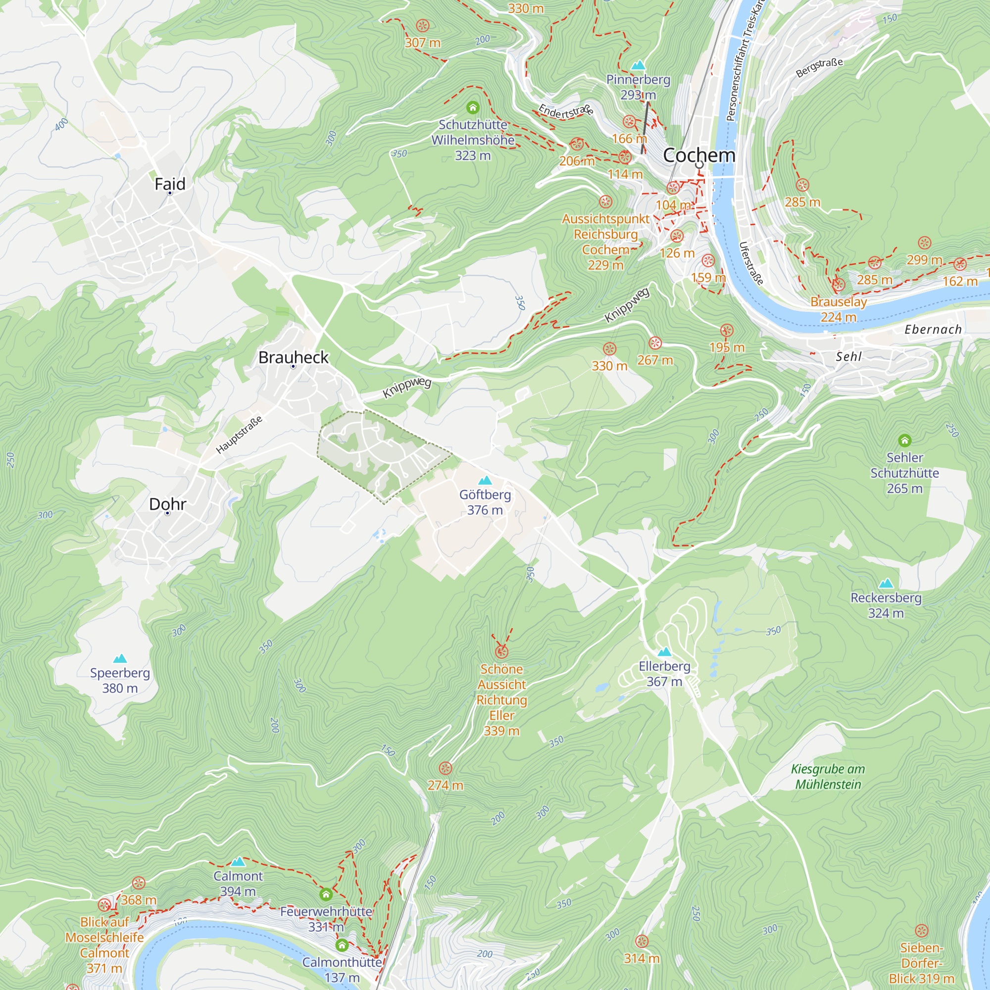 Bine's Schlemmerhütte map