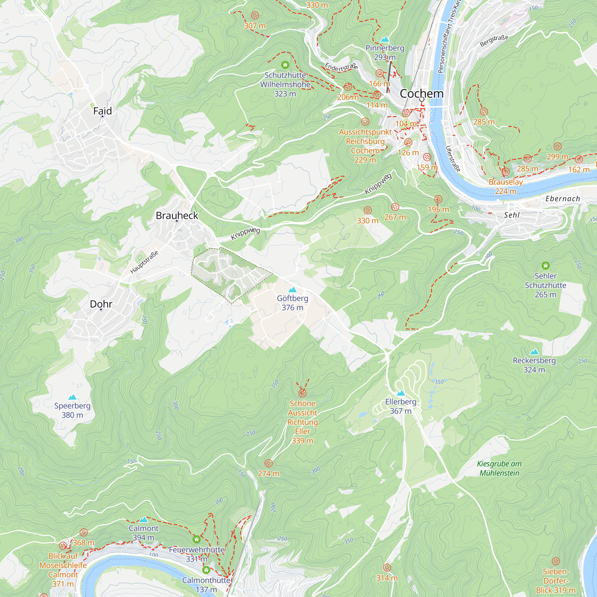 Bine's Schlemmerhütte map