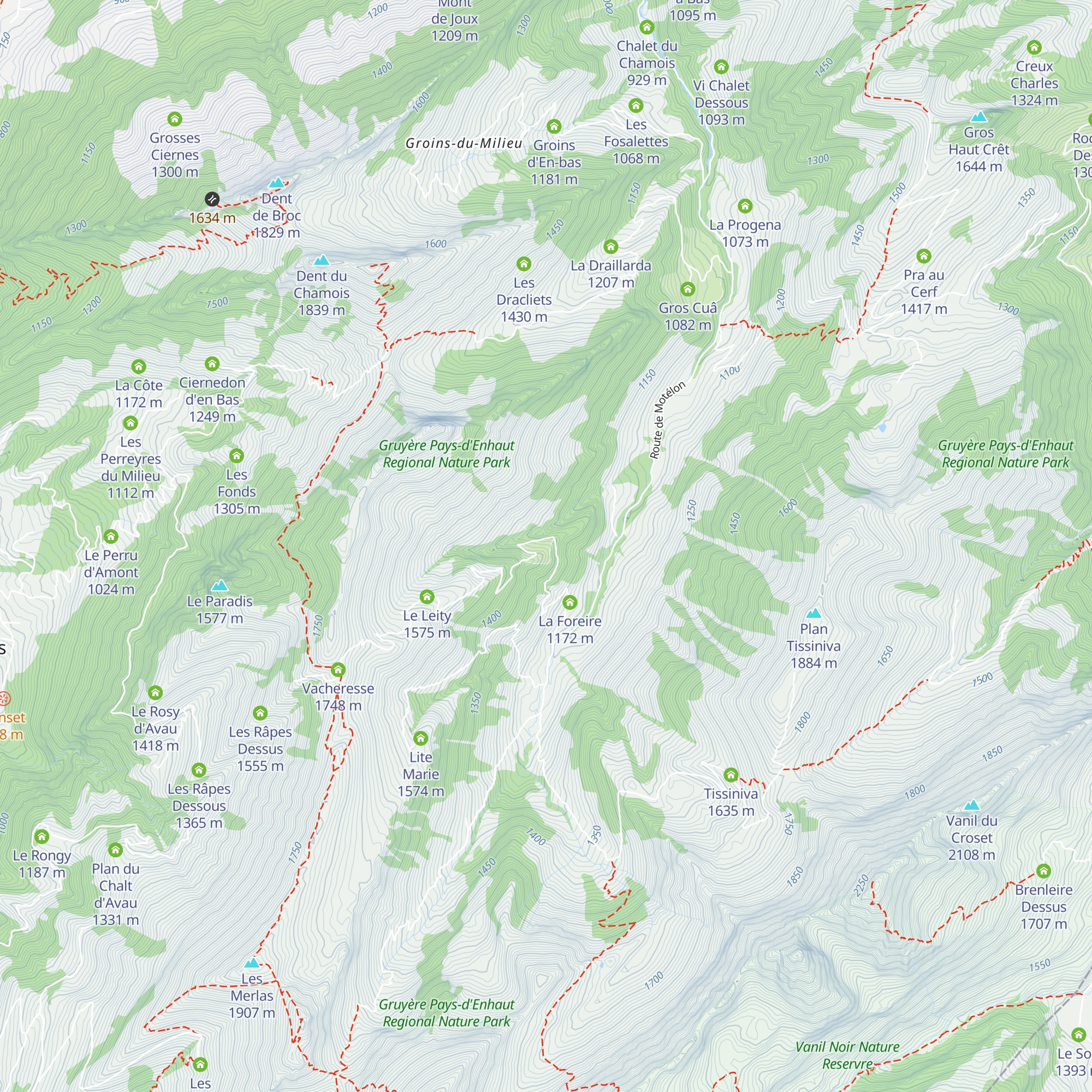 Le Vaju map