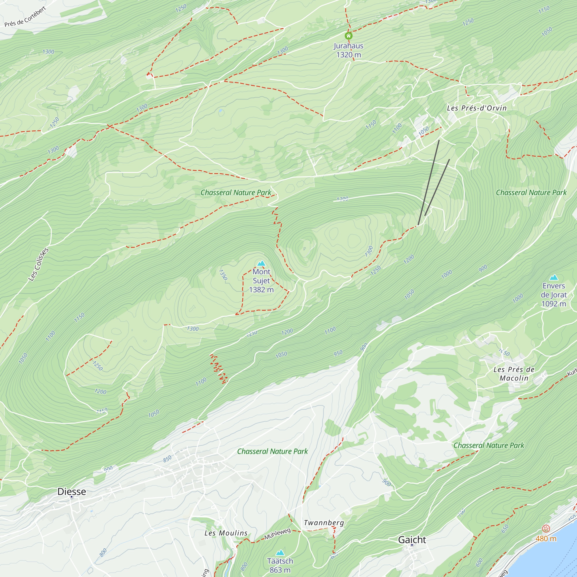 Bergerie du Haut map