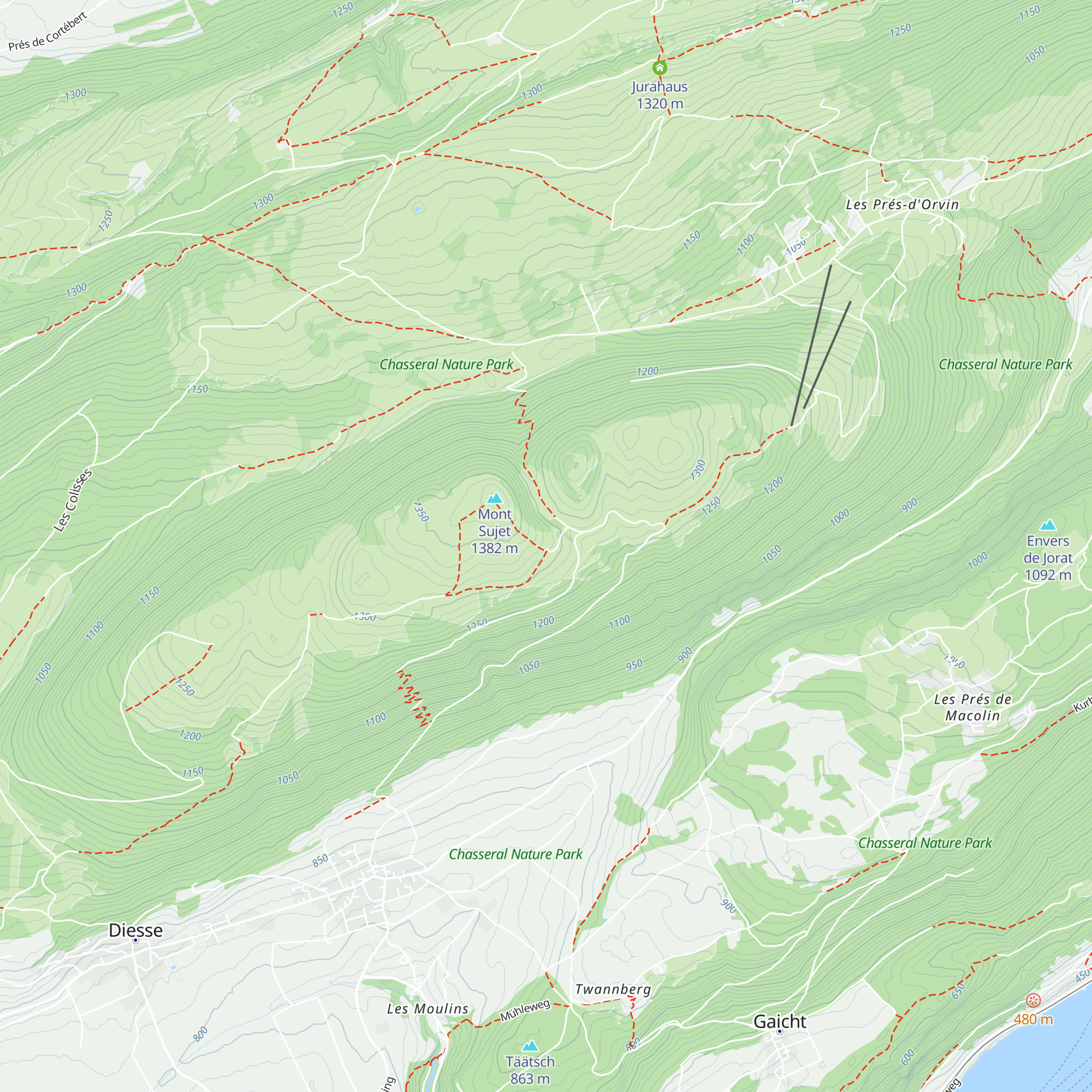 Bergerie du Haut map
