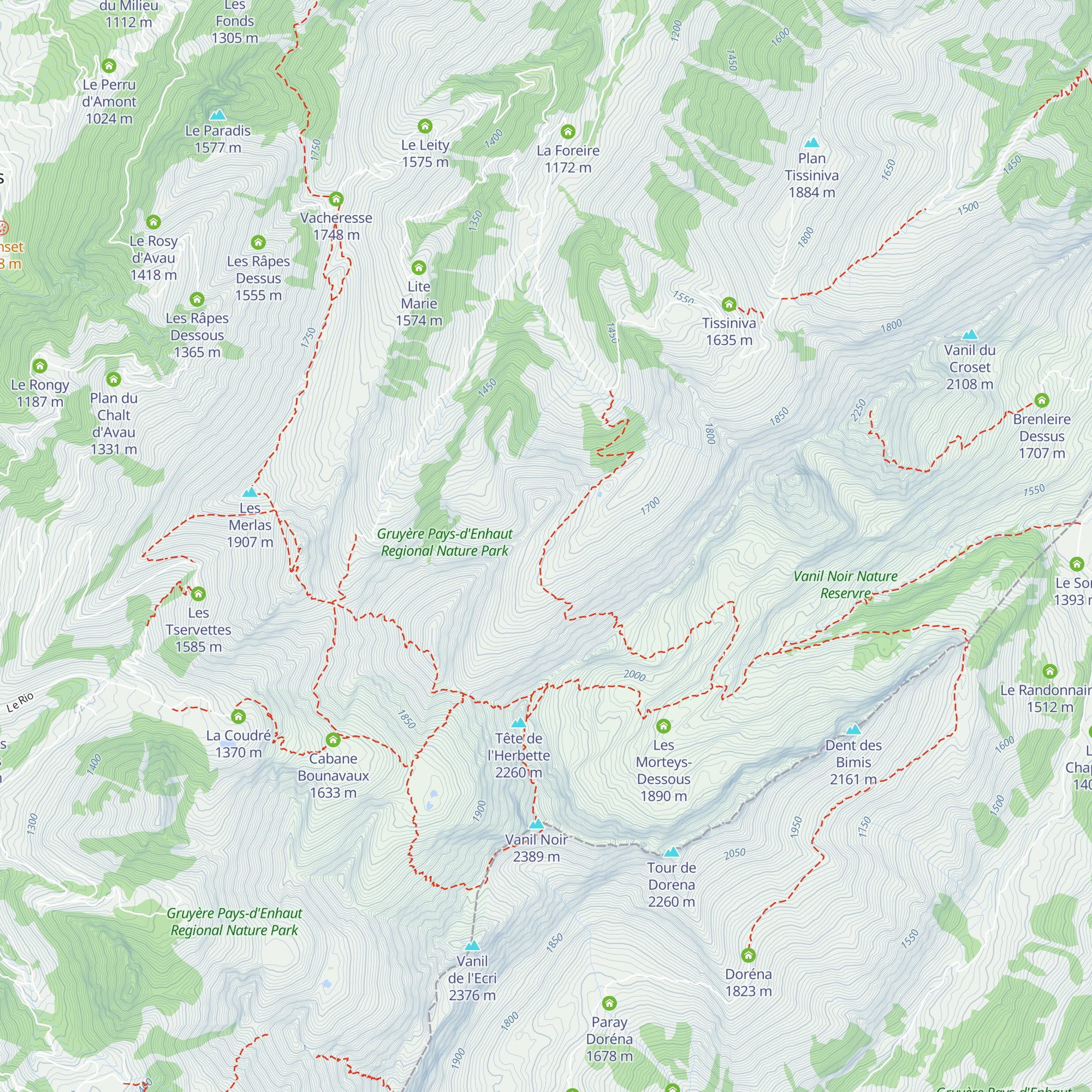 Porcheresse d'en Haut map