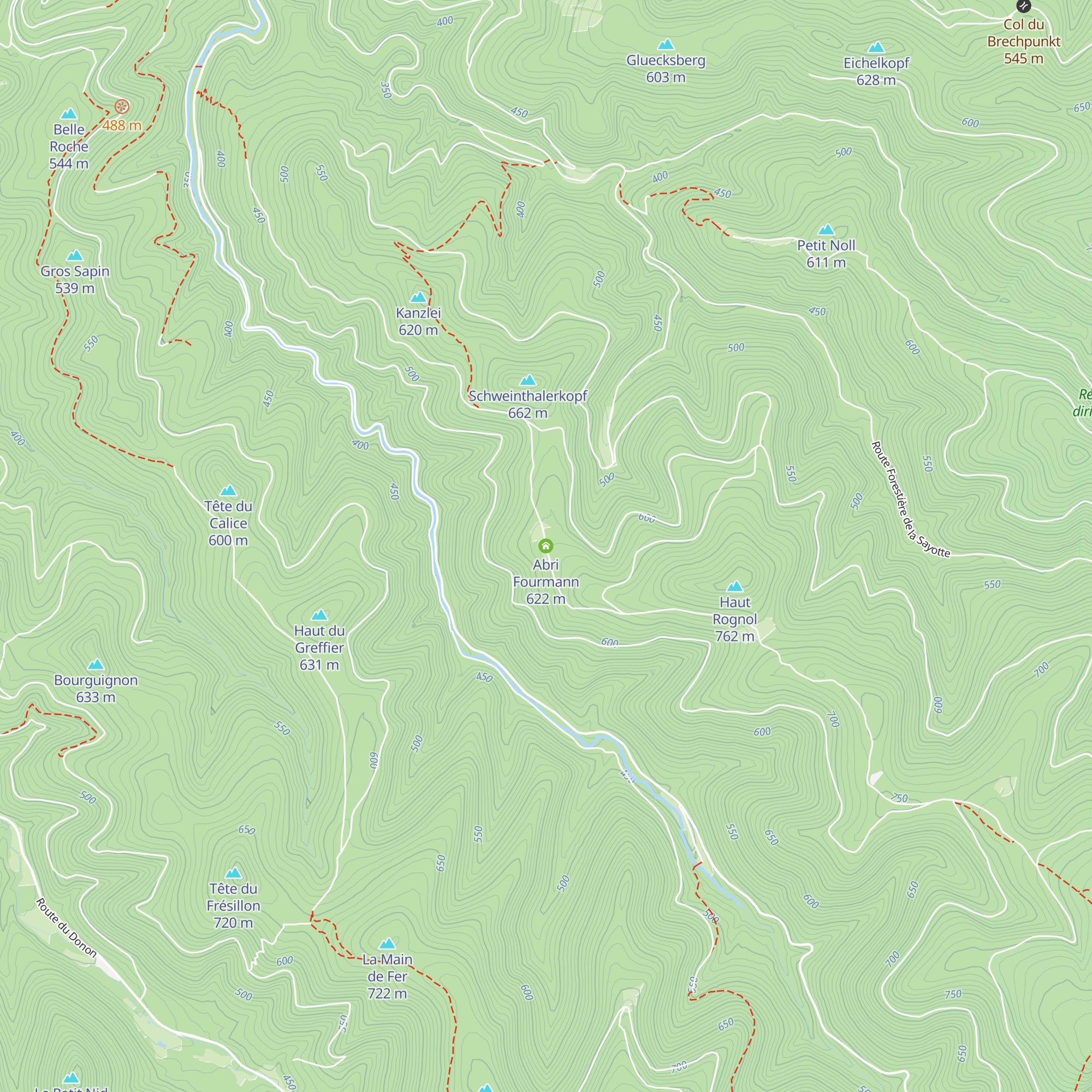 Abri Fourmann map