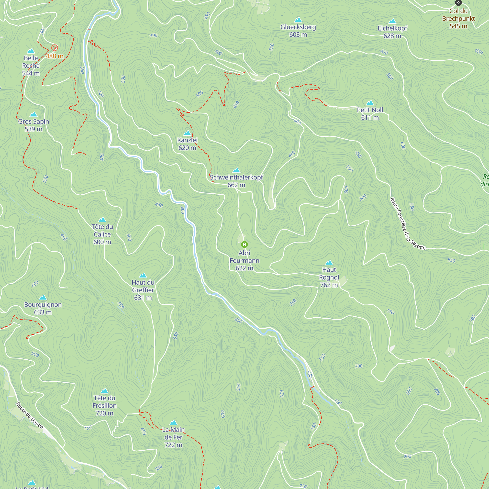 Abri Fourmann map