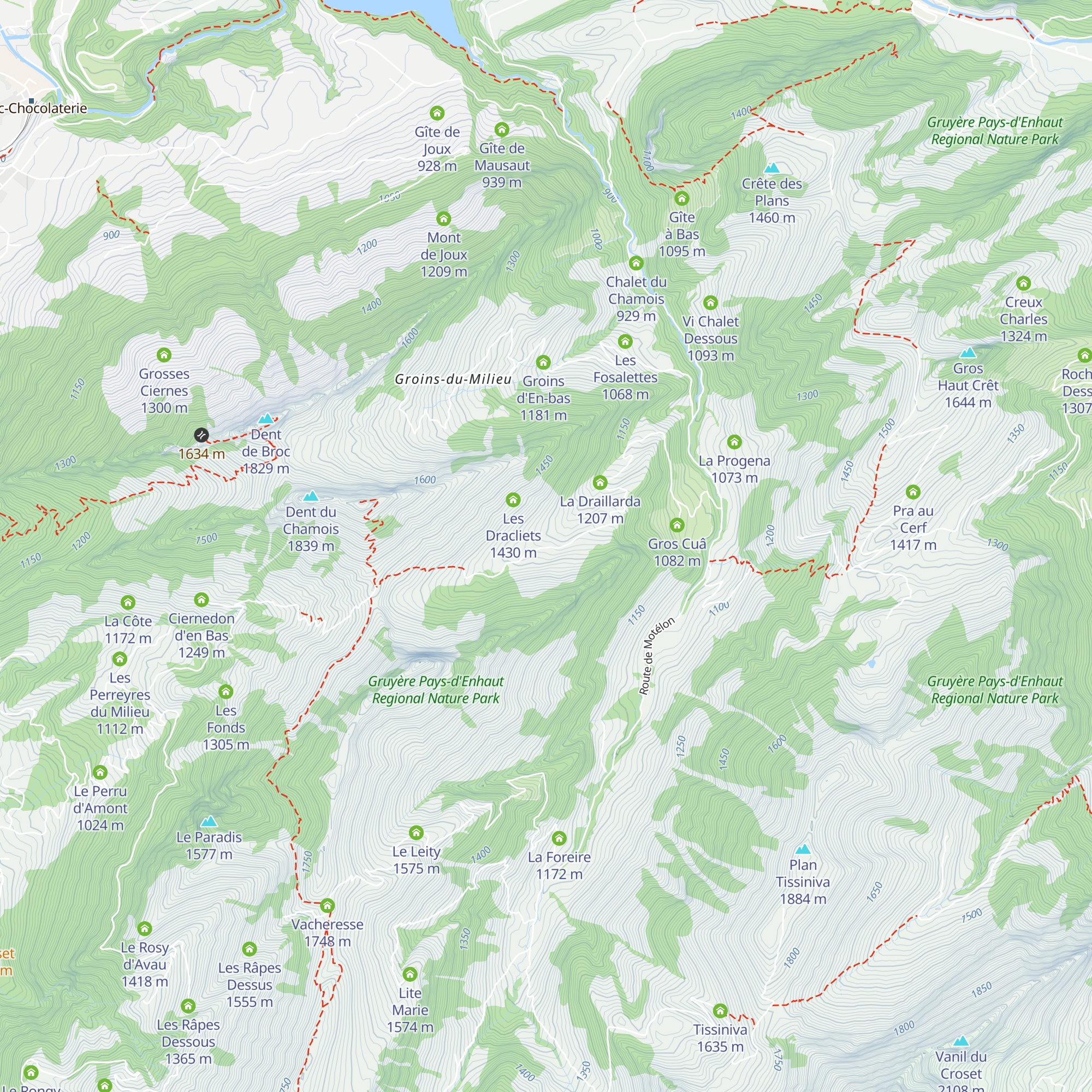 Les Plans map
