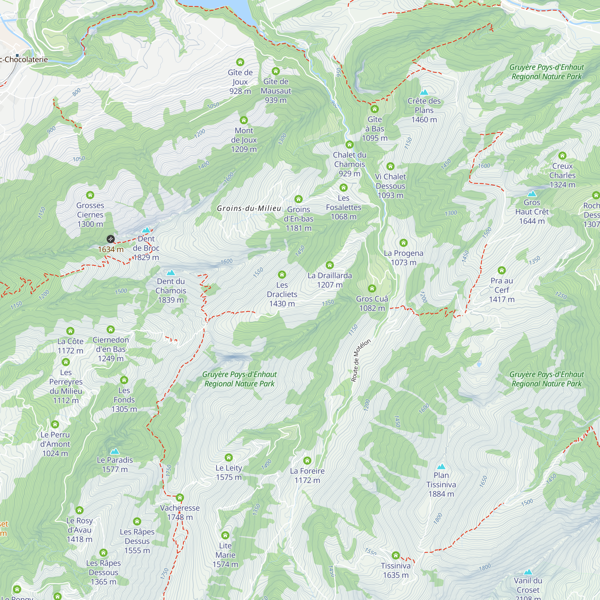 Les Plans map