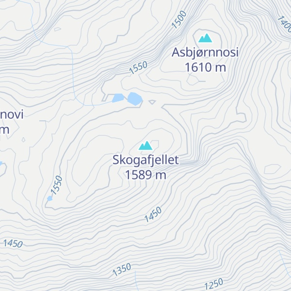 Map of Skogafjellet