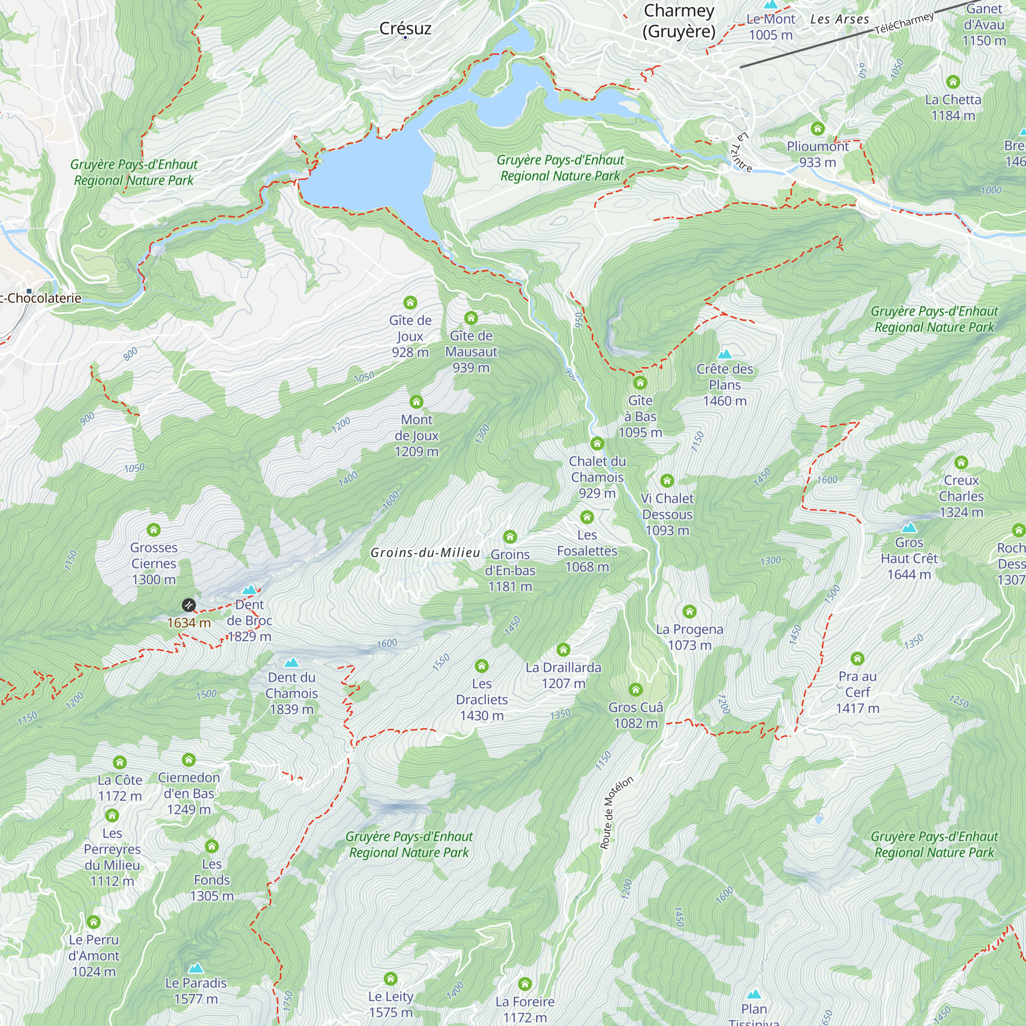 Le Quartenouda map