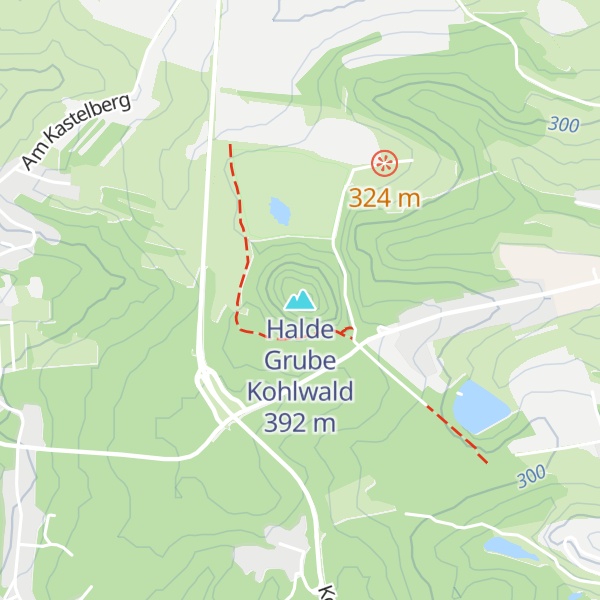 Map of Halde Grube Kohlwald