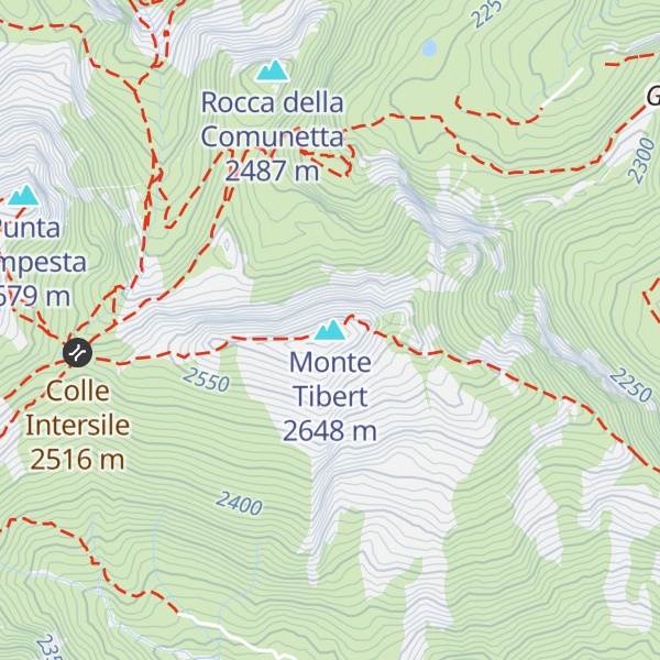 Map of Monte Tibert