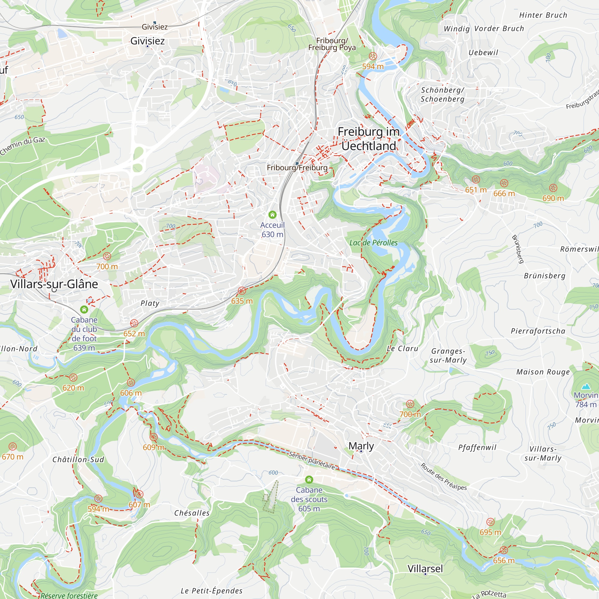 Refuge du Bois des Morts map