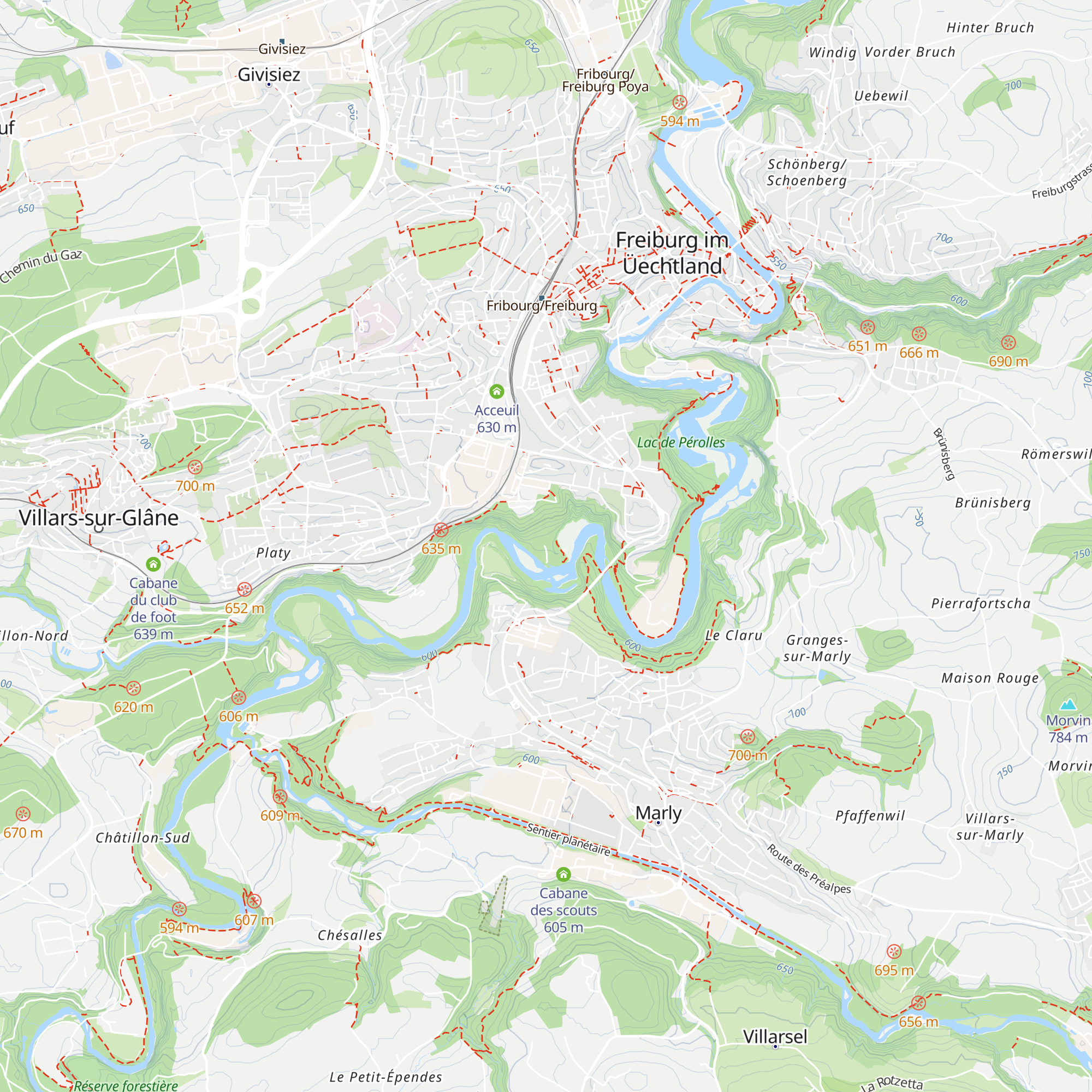 Refuge du Bois des Morts map