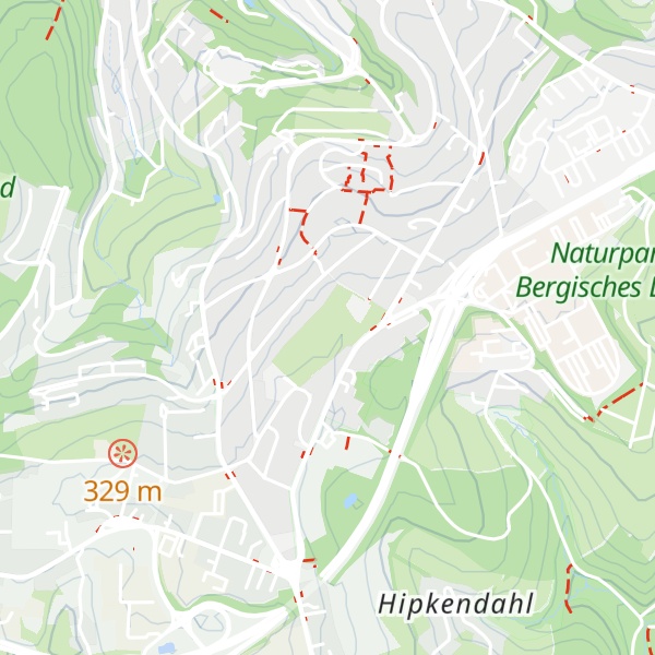 Map of Schutzhütte im von der Heydt Park