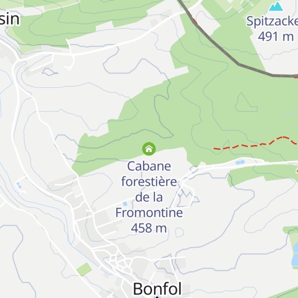 Map of Cabane forestière de la Fromontine