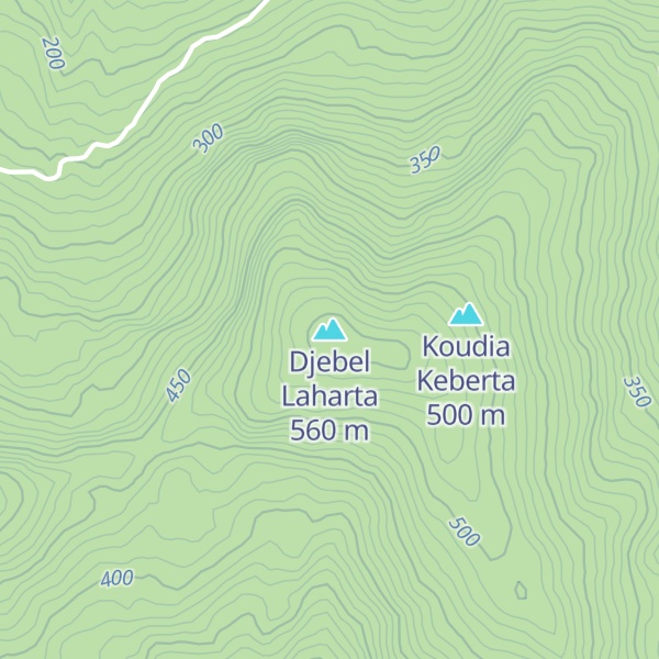 Map of Djebel Laharta