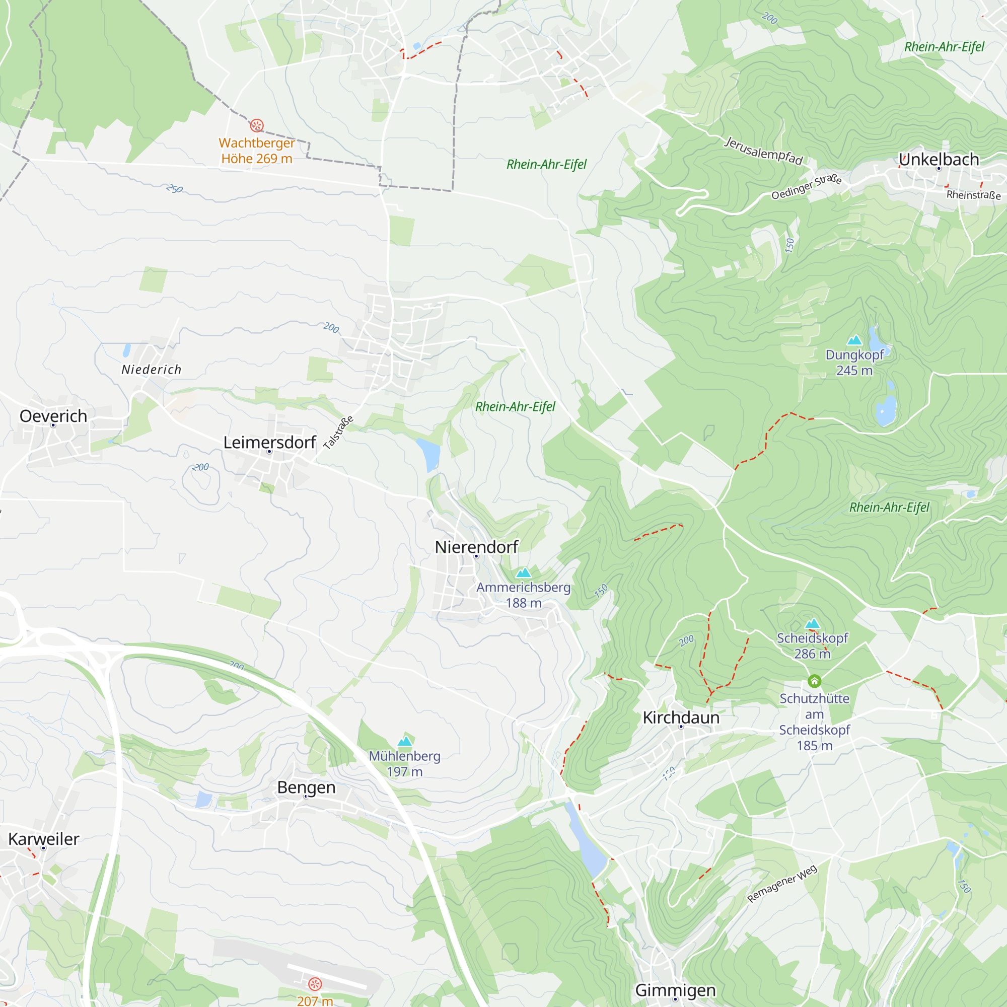 Petrus-Hütte map