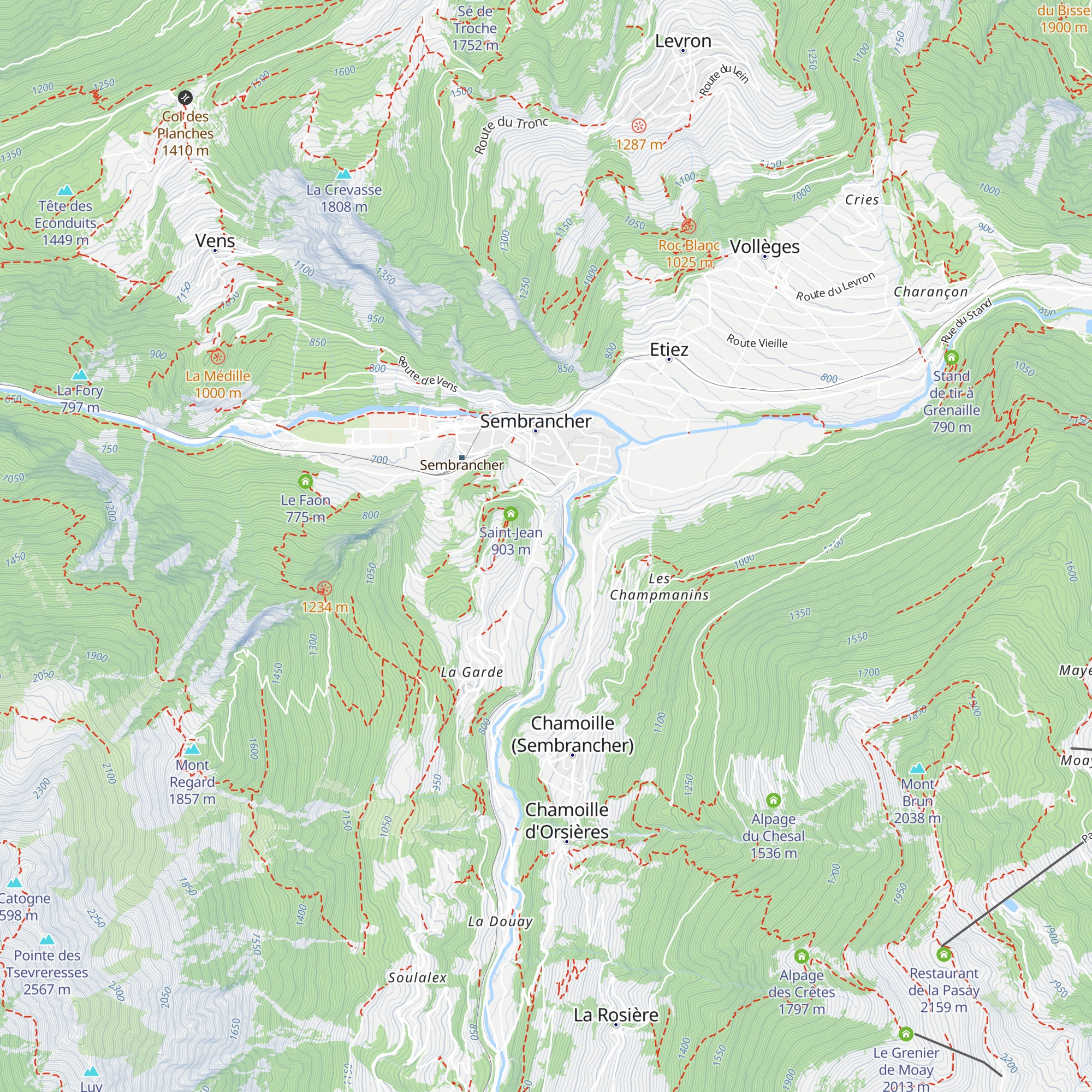 Gîte les 3 collines map