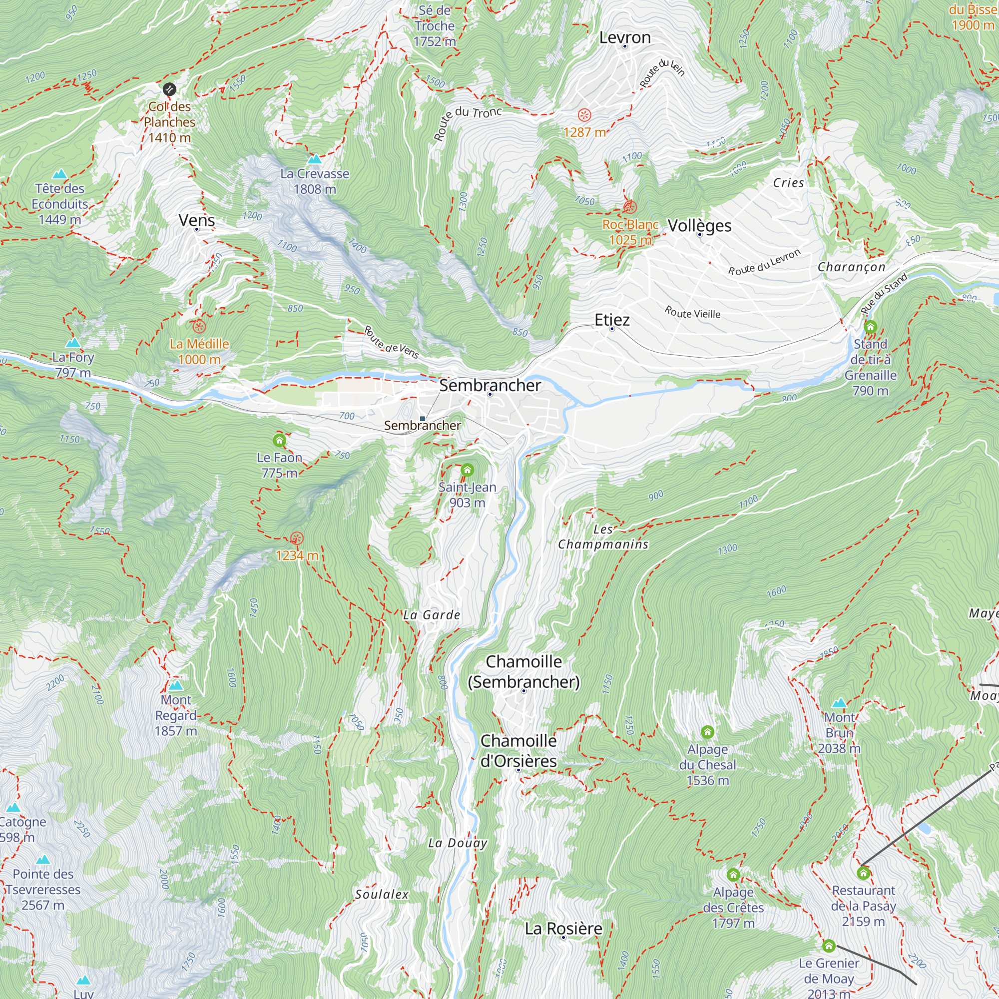 Gîte les 3 collines map