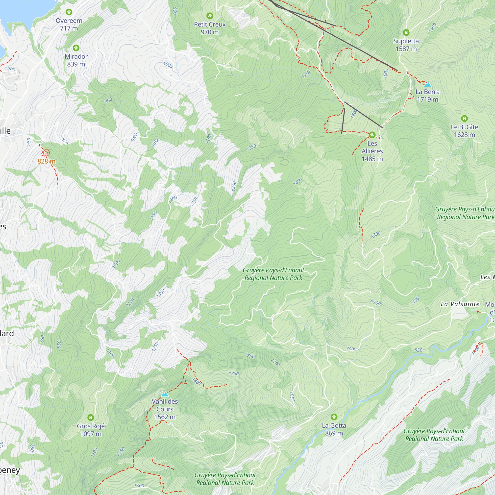 Joux Brûlée map