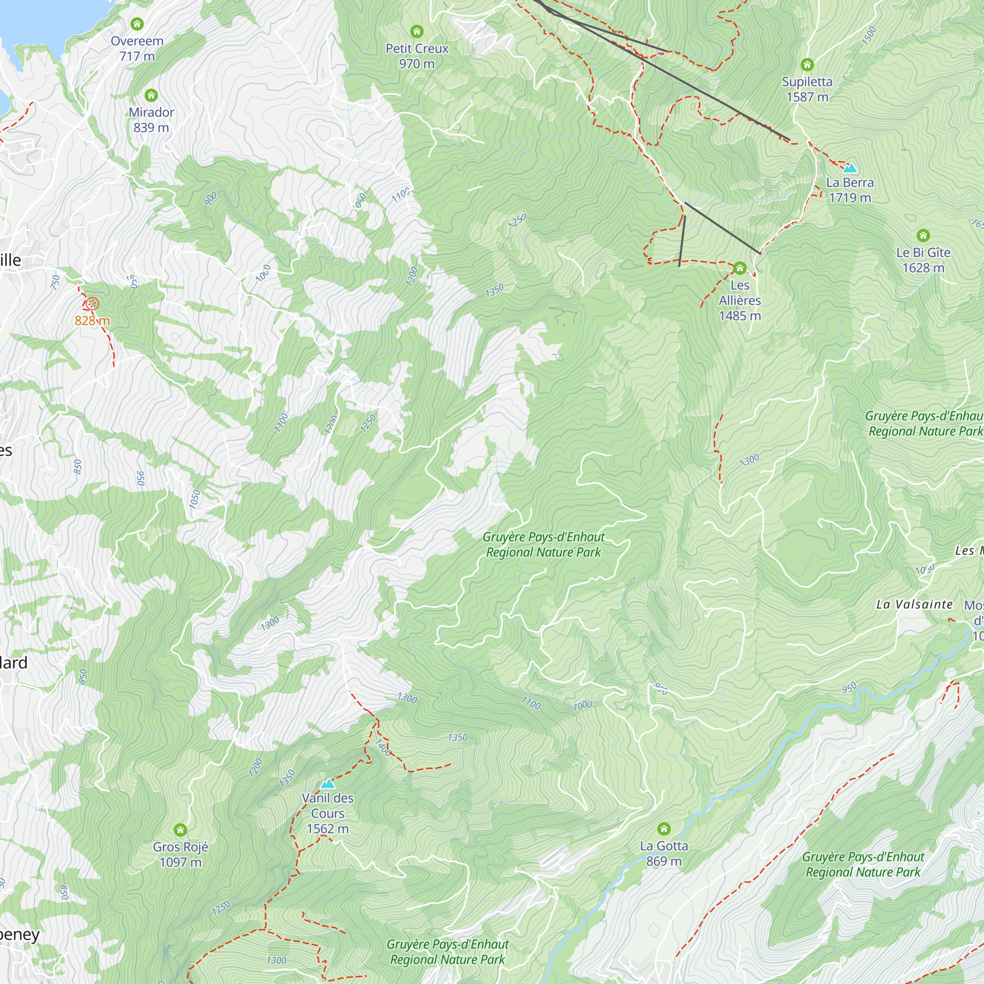 Joux Brûlée map