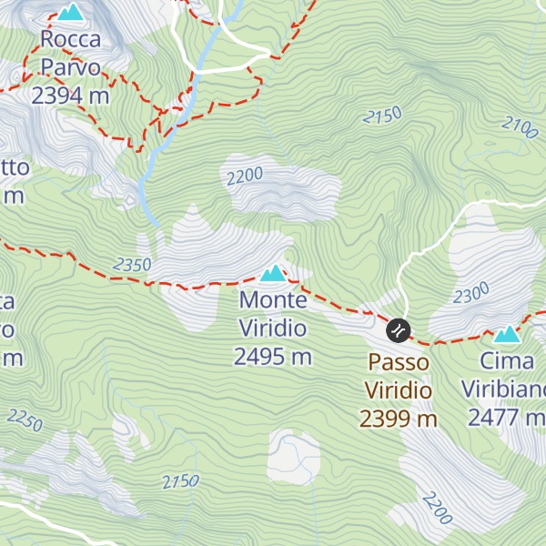 Map of Monte Viridio