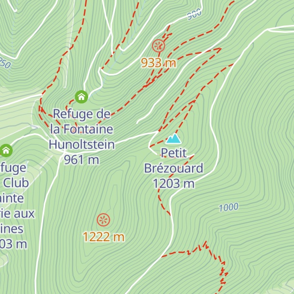 Map of Refuge du Brézouard