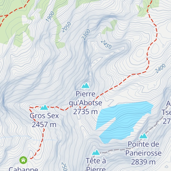 Map of Pierre qu'Abotse