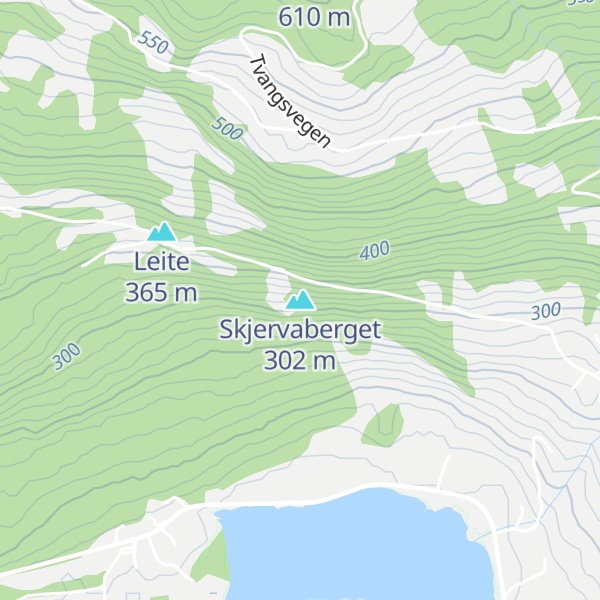 Map of Skjervaberget