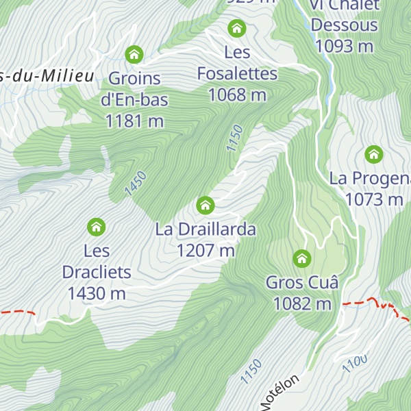Map of La Draillarda
