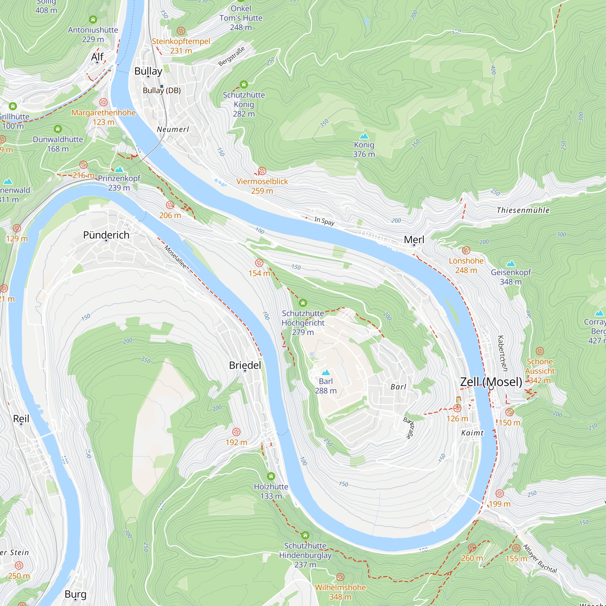 Schutzhütte Hochgericht map