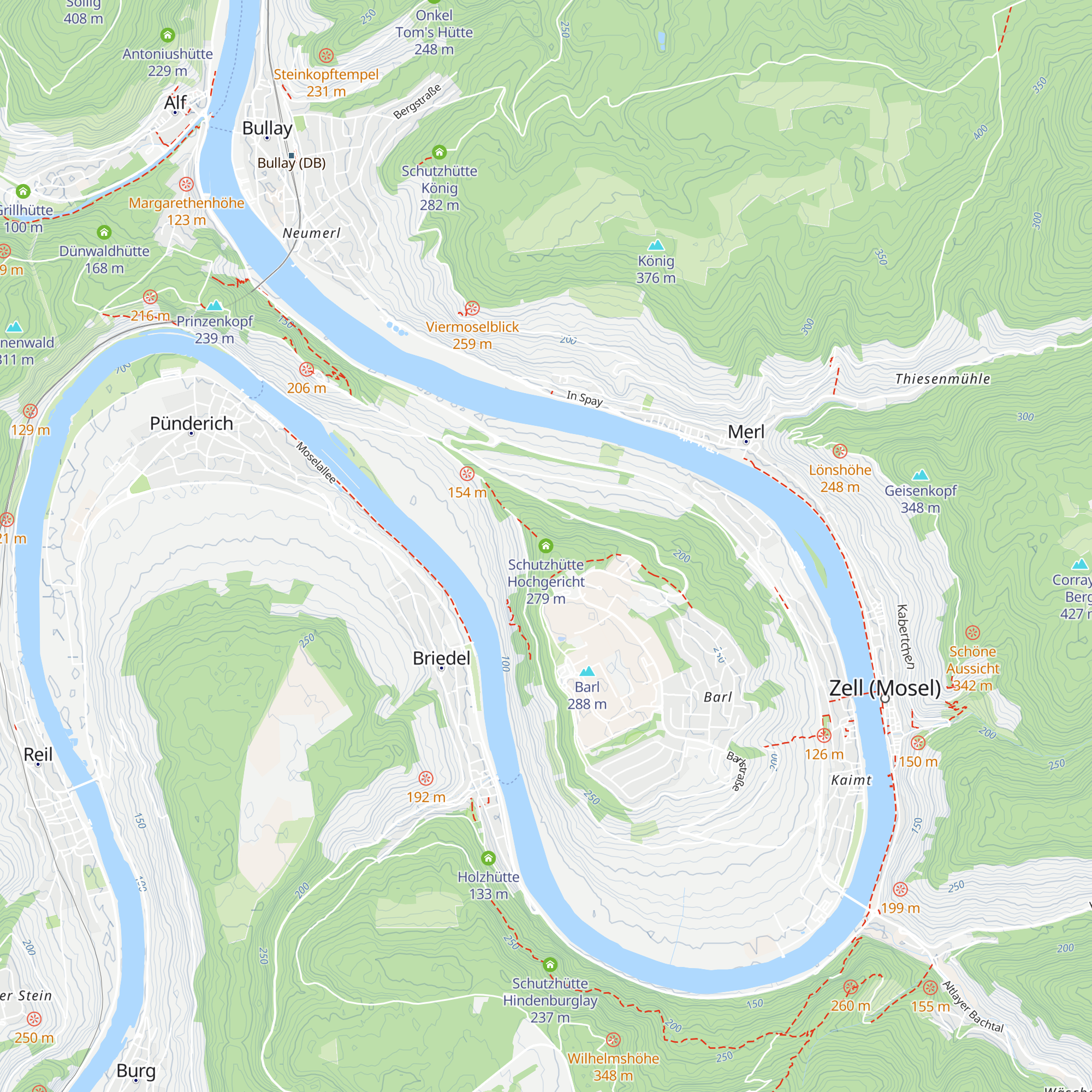 Schutzhütte Hochgericht map