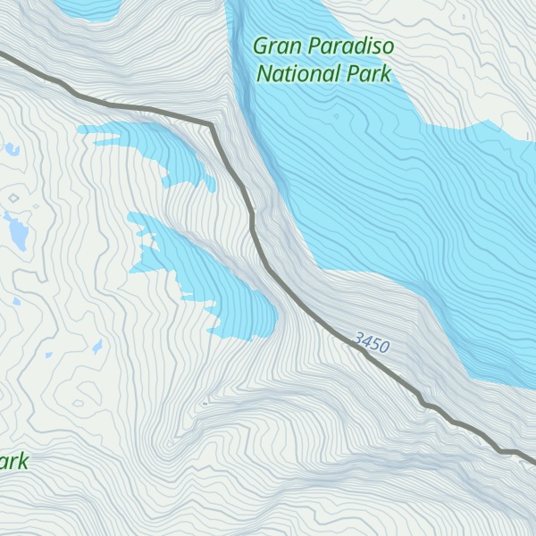 Map of Aiguille Percée