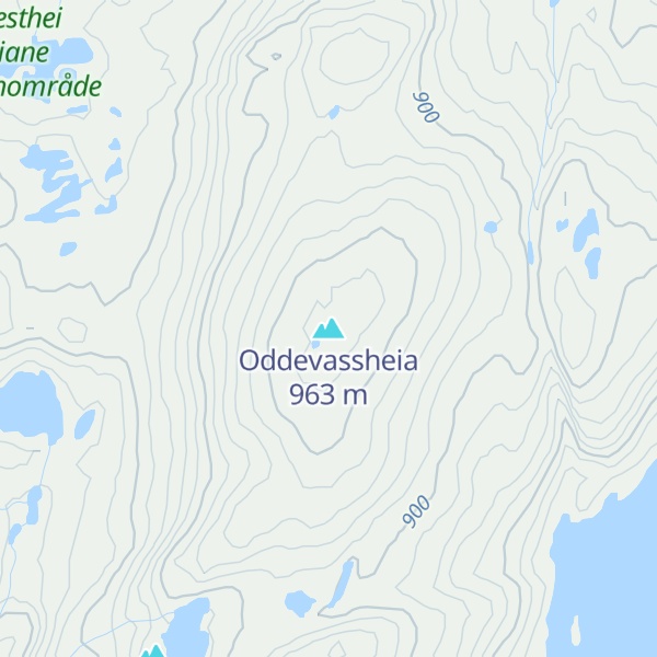 Map of Oddevassheia