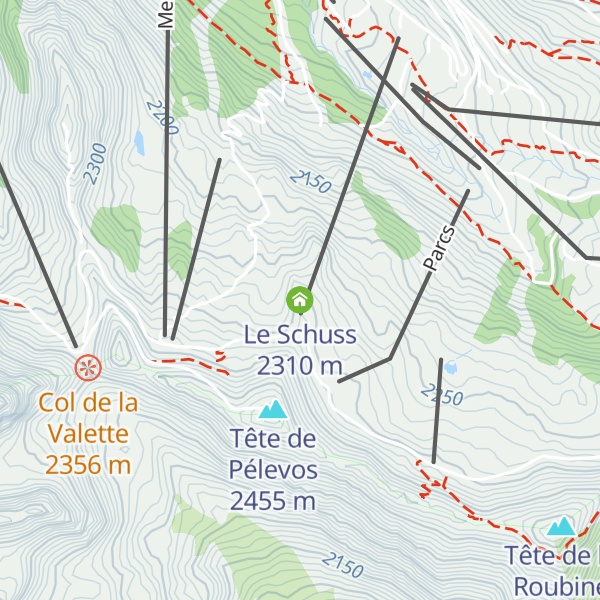 Map of Le Schuss