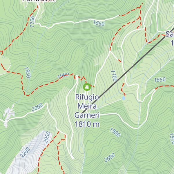 Map of Rifugio Meira Garneri