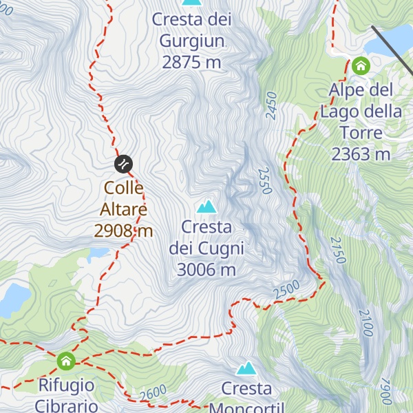 Map of Cresta dei Cugni